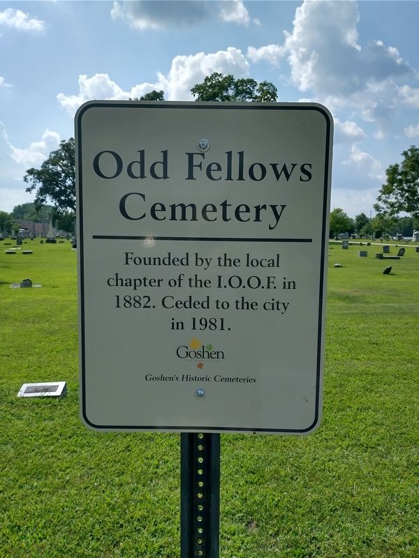 Odd Fellows Cemetery Marker image. Click for full size.