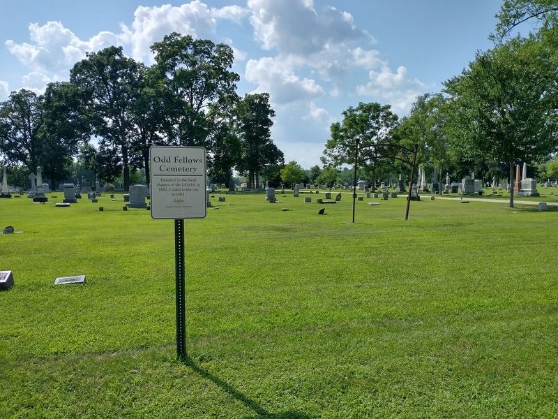 Odd Fellows Cemetery Marker image. Click for full size.