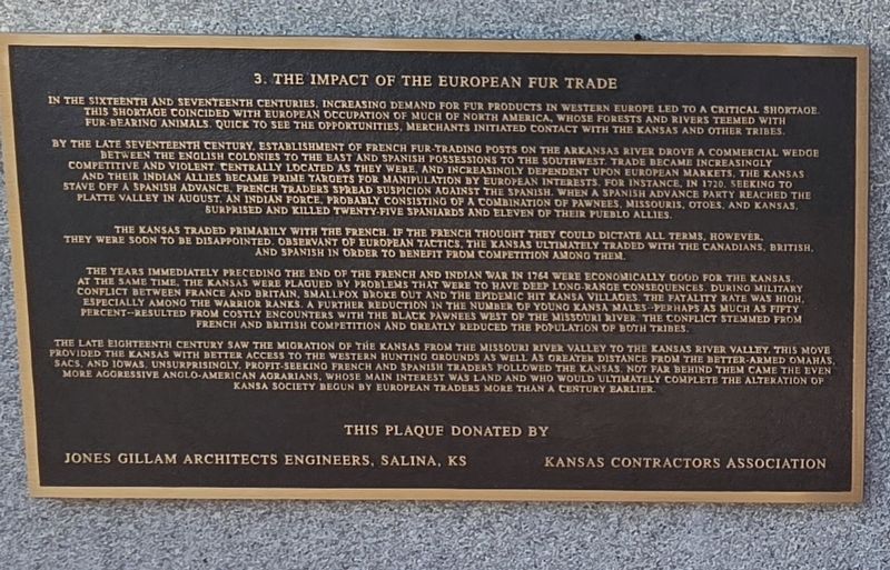 The Impact of the European Fur Trade Marker image. Click for full size.