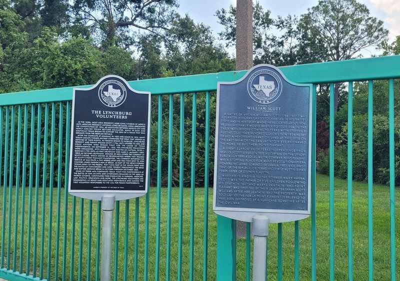 The Lynchburg Volunteers Marker (left marker) image. Click for full size.