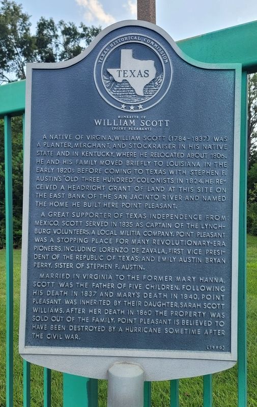 Homesite of William Scott Marker. Click for full size. Homesite of William Scott Marker image. Click for full size.