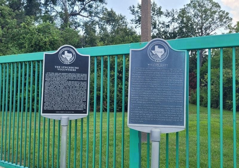 Homesite of William Scott Marker (right side). Click for full size. Homesite of William Scott Marker (right side) image. Click for full size.