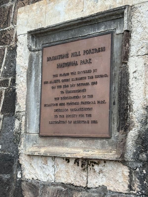 Brimstone Hill Fortress National Park Marker. Click for full size. Brimstone Hill Fortress National Park Marker image. Click for full size.