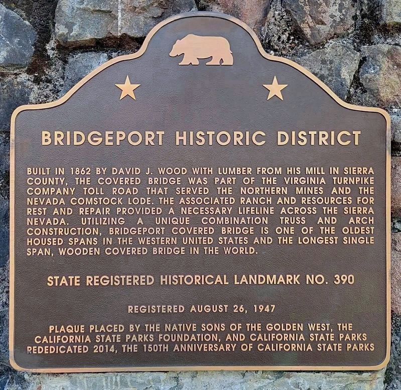 Bridgeport Historic District Marker image. Click for full size.