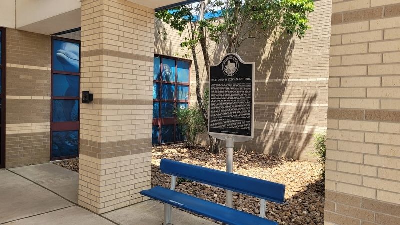 Baytown Mexican School Marker. Click for full size. Baytown Mexican School Marker image. Click for full size.