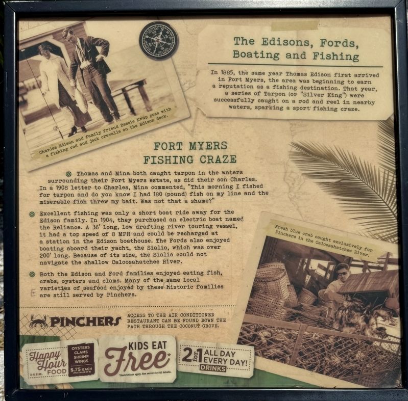 Fort Myers Fishing Craze Marker. Click for full size. Fort Myers Fishing Craze Marker image. Click for full size.