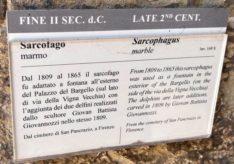Sarcofago / Sarcophagus Marker image. Click for full size.