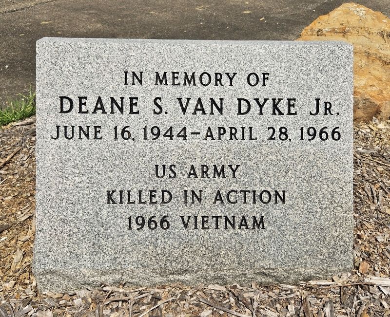 Deane S. Van Dyke Jr. Marker image. Click for full size.