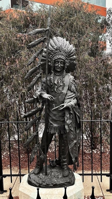 Glory of the Morning Statue Marker. Click for full size. Glory of the Morning Statue Marker image. Click for full size.