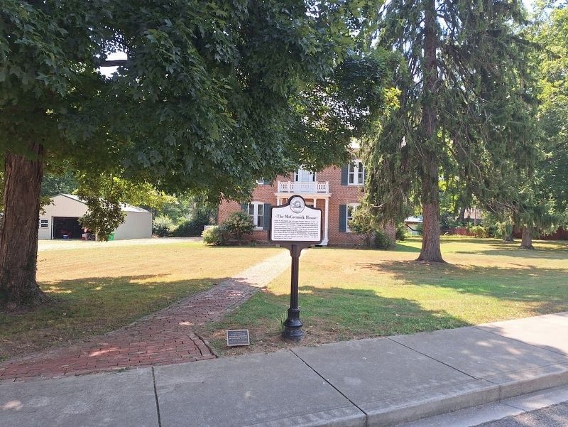 The McCormick House Marker. Click for full size. The McCormick House Marker image. Click for full size.