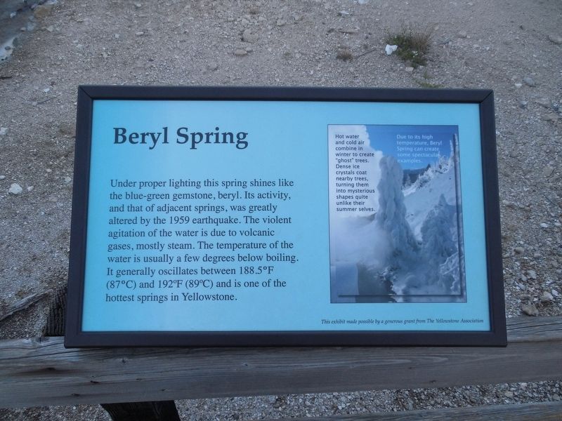 Beryl Spring Marker. Click for full size. Beryl Spring Marker image. Click for full size.