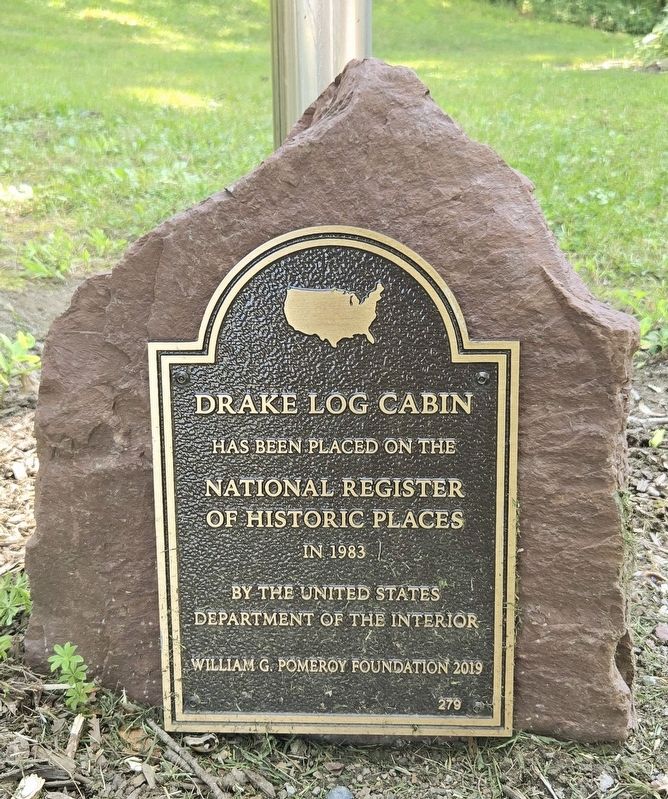 Drake Log Cabin Marker. Click for full size. Drake Log Cabin Marker image. Click for full size.