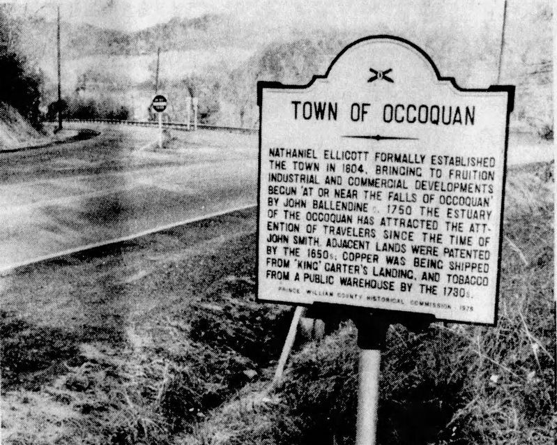 Town of Occoquan Marker. Click for full size. Town of Occoquan Marker image. Click for full size.