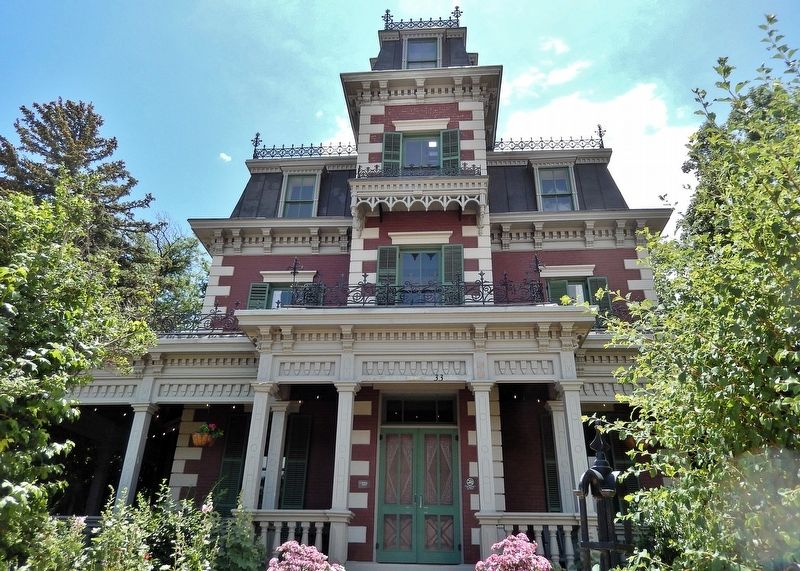 Frank G. Bloom House (<i>north/front detail</i>). Click for full size. Frank G. Bloom House (<i>north/front detail</i>) image. Click for full size.