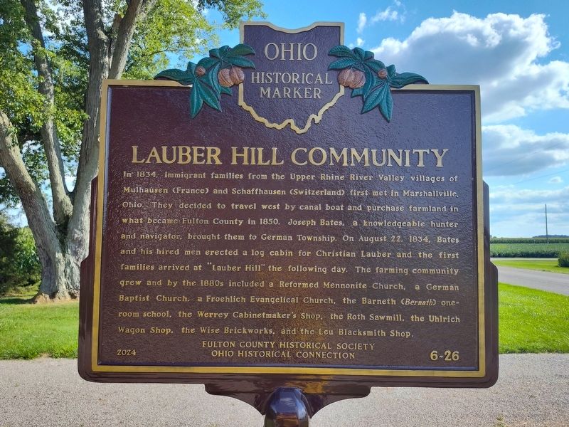 Lauber Hill Community Marker. Click for full size. Lauber Hill Community Marker image. Click for full size.