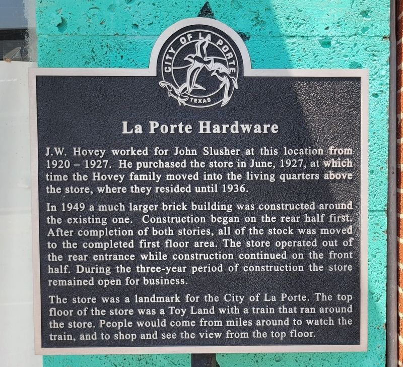La Porte Hardware Marker image. Click for full size.