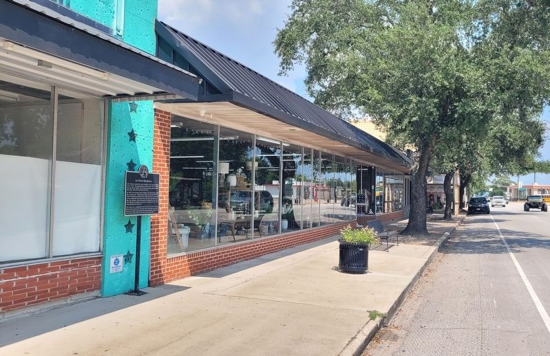 The view of the La Porte Hardware Marker from the street image. Click for full size.