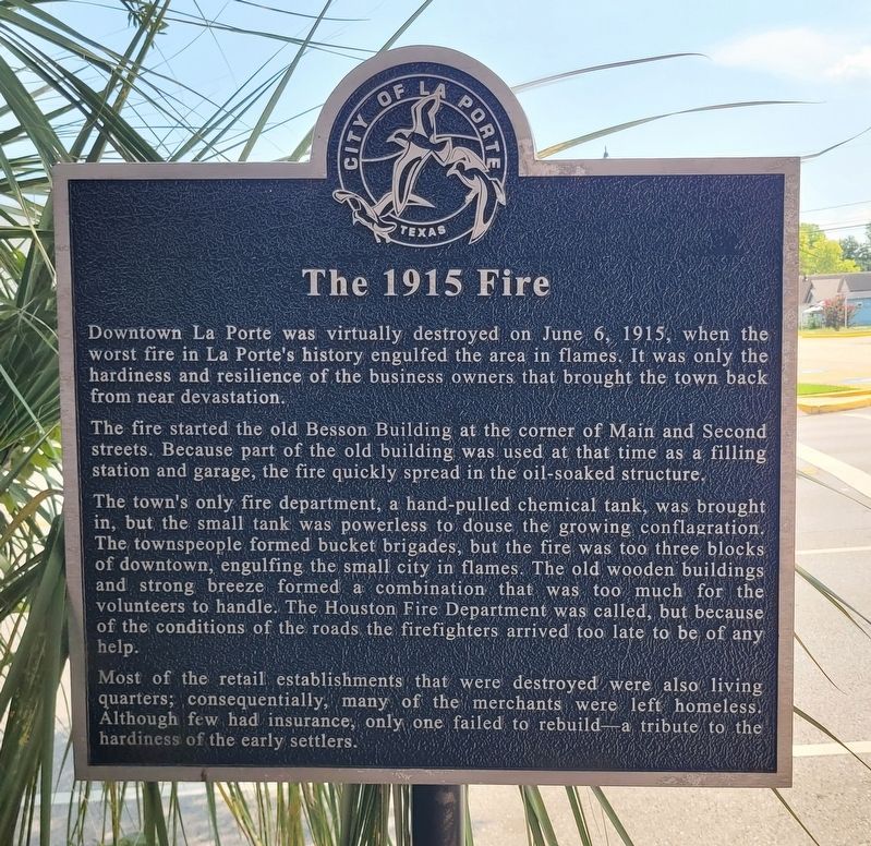 The 1915 Fire Marker. Click for full size. The 1915 Fire Marker image. Click for full size.