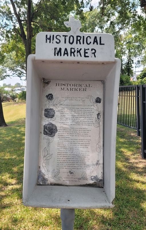 The Legend of Emily (Morgan) West Marker. Click for full size. The Legend of Emily (Morgan) West Marker image. Click for full size.