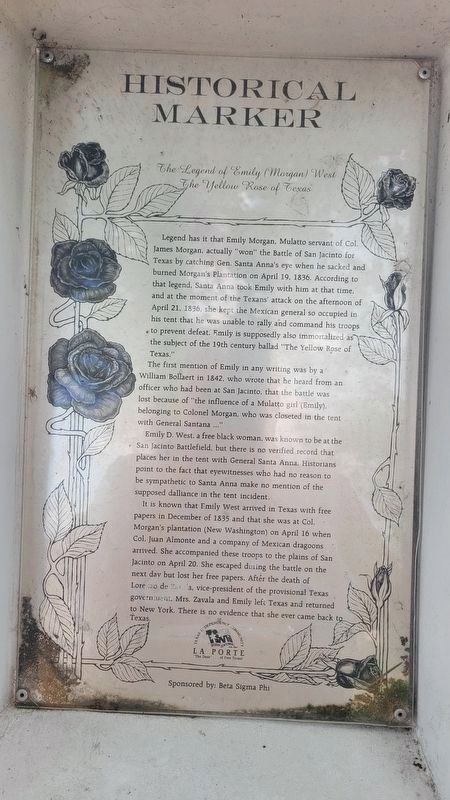 The Legend of Emily (Morgan) West Marker. Click for full size. The Legend of Emily (Morgan) West Marker image. Click for full size.
