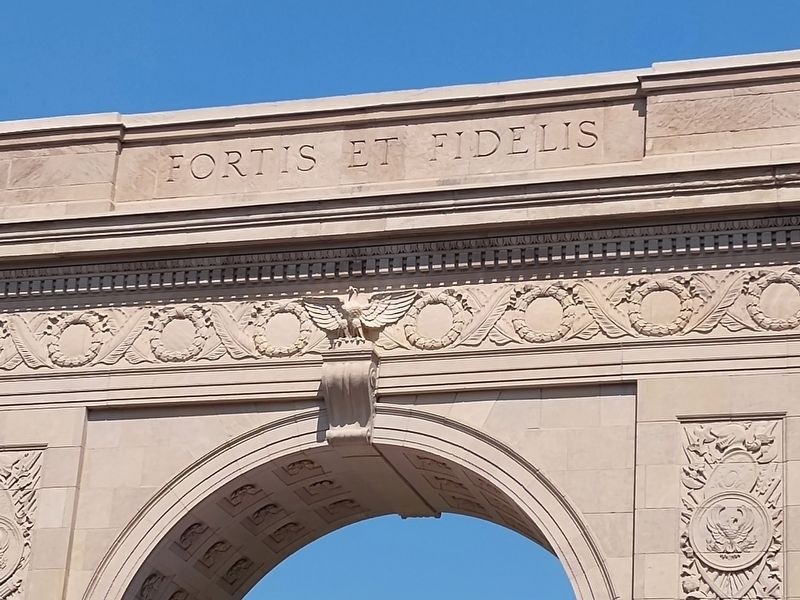 Memorial Arch Marker. Click for full size. Memorial Arch Marker image. Click for full size.