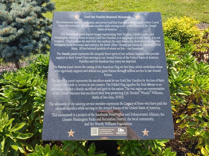 Gold Star Families Memorial Monument Marker image. Click for full size.