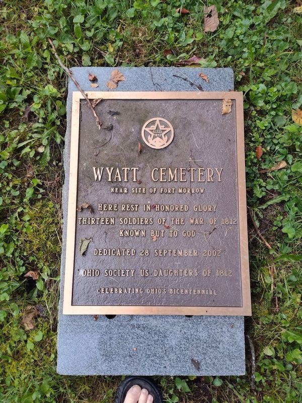 Wyatt Cemetery Marker. Click for full size. Wyatt Cemetery Marker image. Click for full size.