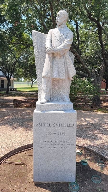 Ashbel Smith, M.D. Marker - Front. Click for full size. Ashbel Smith, M.D. Marker - Front image. Click for full size.