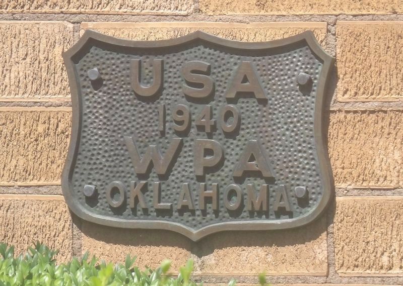 Sallisaw High School WPA shield image. Click for full size.