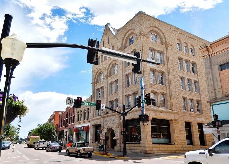 First National Bank Building, 100 East Main Street. Click for full size. First National Bank Building, 100 East Main Street image. Click for full size.