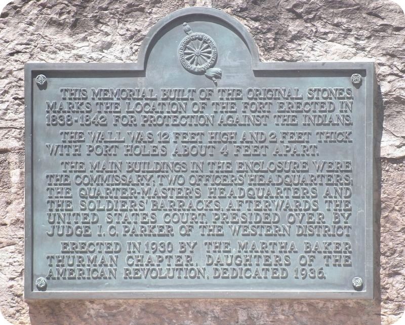 Second Fort Smith Memorial. Click for full size. Second Fort Smith Memorial image. Click for full size.
