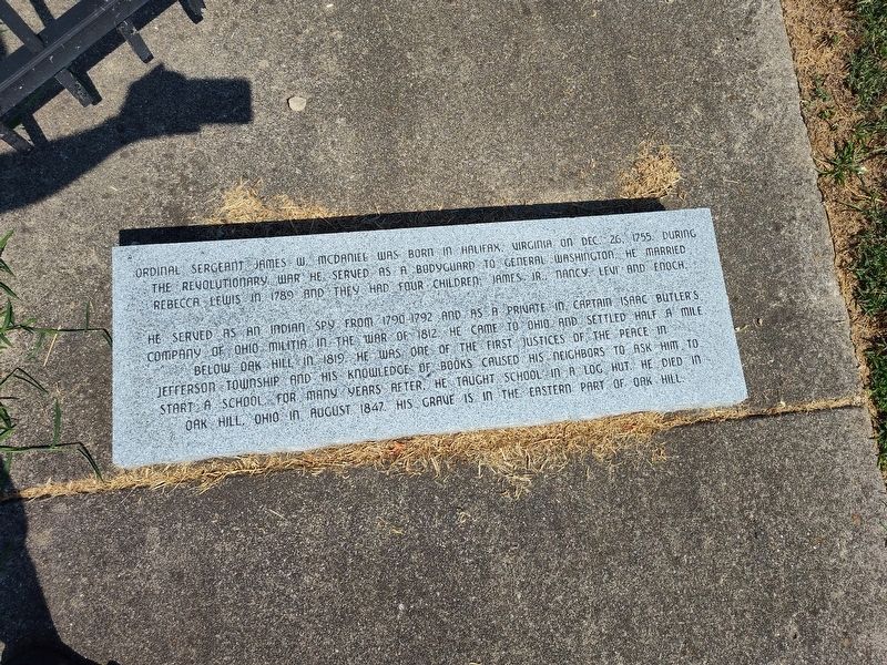 James W. McDaniel Marker. Click for full size. James W. McDaniel Marker image. Click for full size.