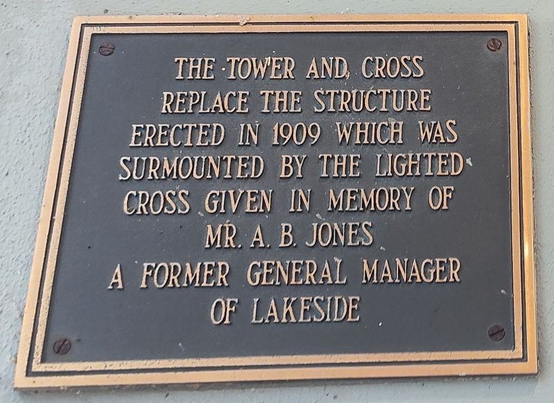 Tower and Cross Marker. Click for full size. Tower and Cross Marker image. Click for full size.