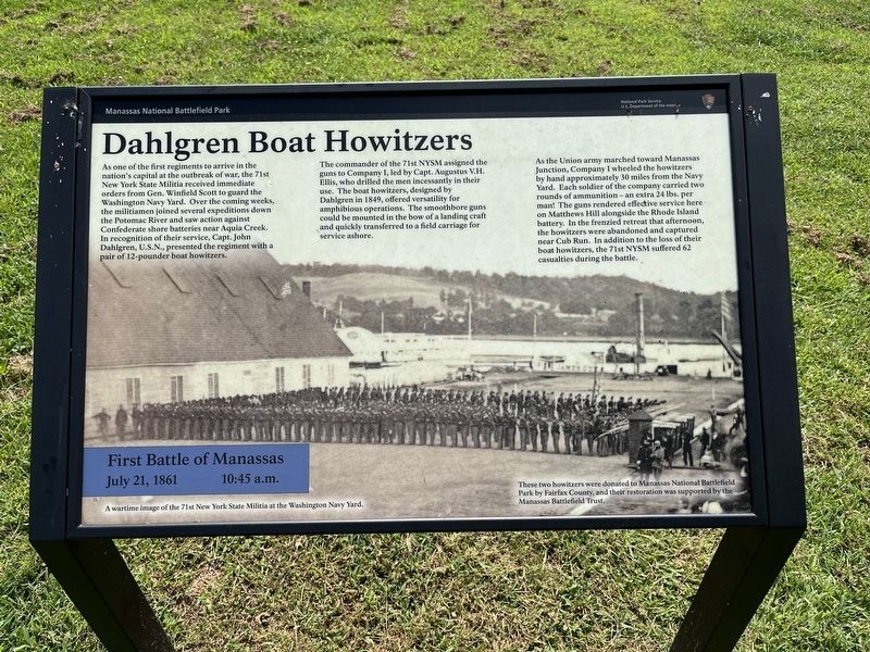 Dahlgren Boat Howitzers Marker. Click for full size. Dahlgren Boat Howitzers Marker image. Click for full size.
