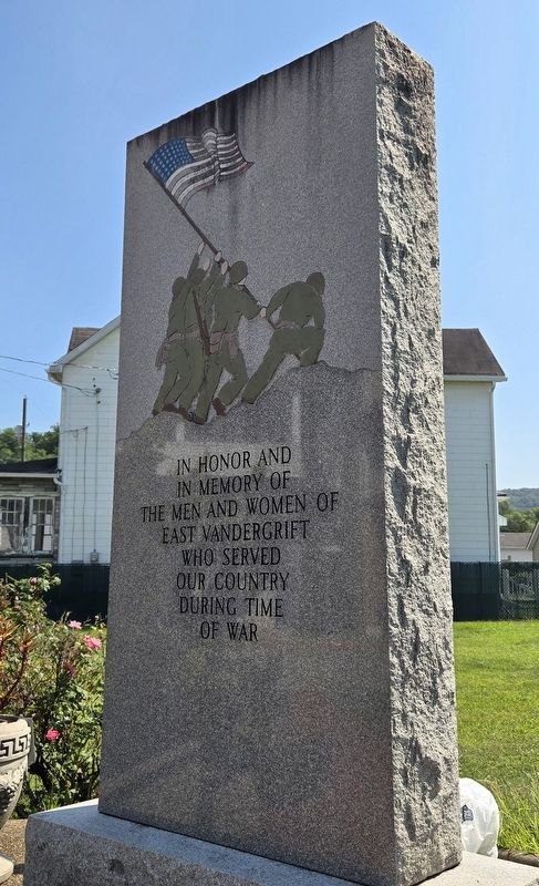 East Vandergrift Veterans Memorial. Click for full size. East Vandergrift Veterans Memorial image. Click for full size.