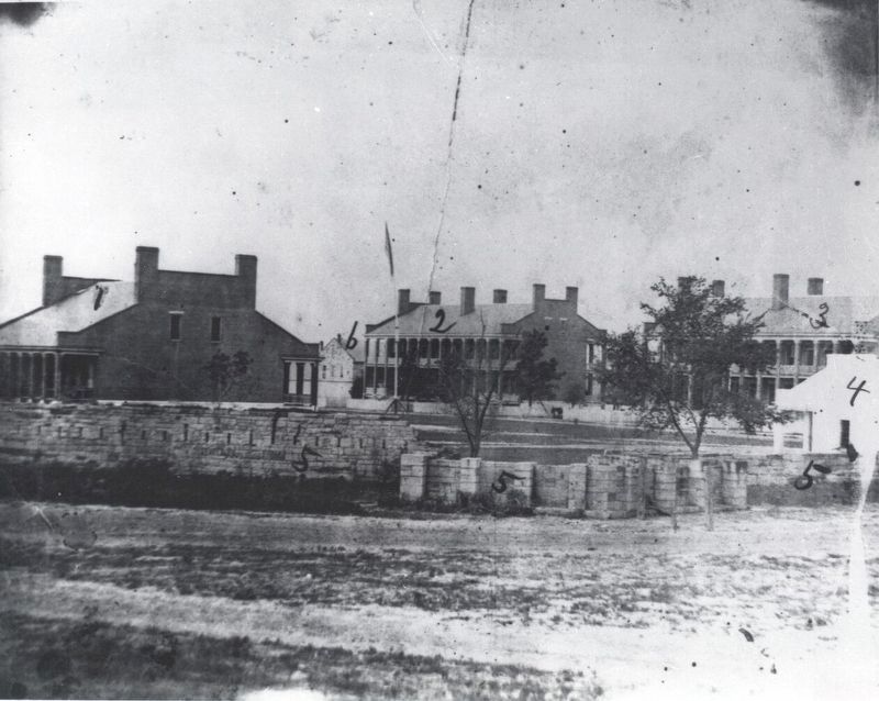 View of Second Fort Smith from Bastion #5. Click for full size. View of Second Fort Smith from Bastion #5 image. Click for full size.