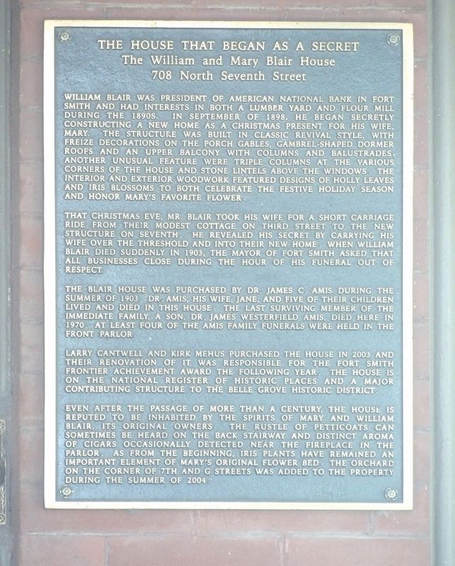 The House That Began as a Secret Marker. Click for full size. The House That Began as a Secret Marker image. Click for full size.