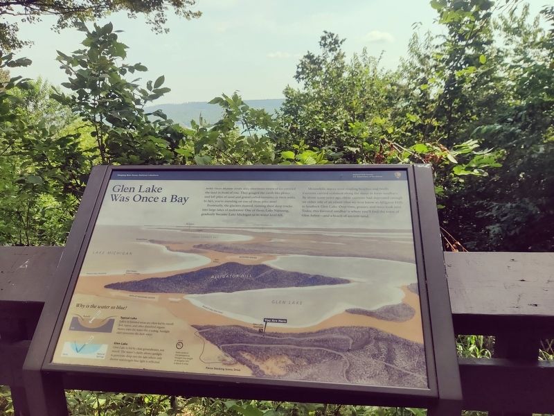 Glen Lake Was Once a Bay Marker. Click for full size. Glen Lake Was Once a Bay Marker image. Click for full size.