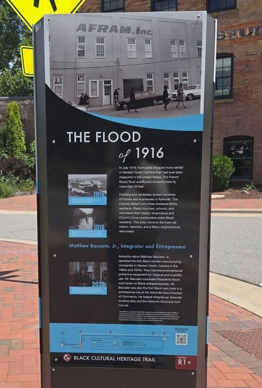 The Flood of 1916 Marker. Click for full size. The Flood of 1916 Marker image. Click for full size.