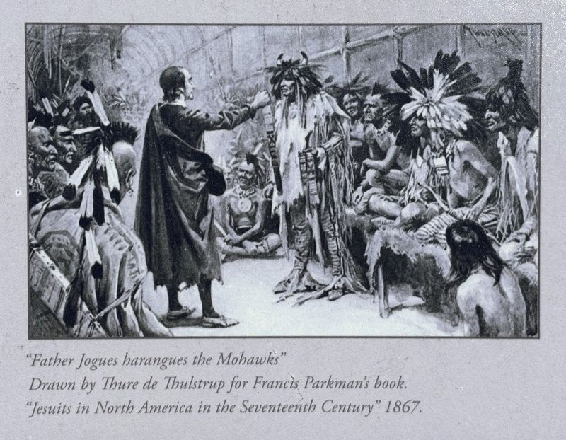 Arent van Curler & Fr. Isaac Jogues at the Flatts in 1643 Marker Detail. Click for full size. Arent van Curler & Fr. Isaac Jogues at the Flatts in 1643 Marker Detail image. Click for full size.