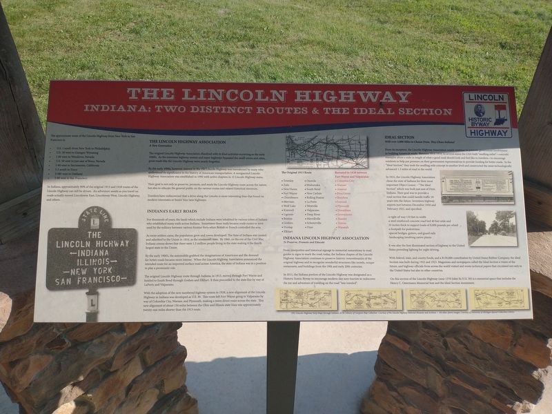 The Lincoln Highway Marker. Click for full size. The Lincoln Highway Marker image. Click for full size.