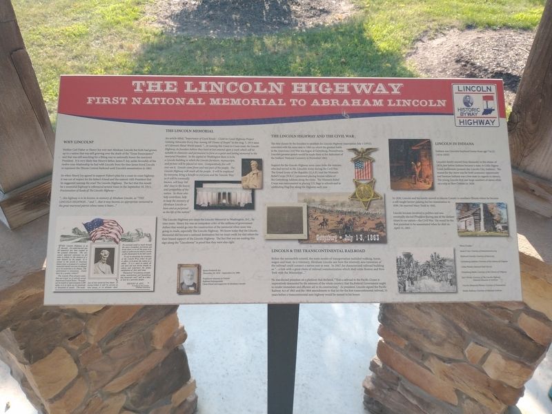The Lincoln Highway Marker. Click for full size. The Lincoln Highway Marker image. Click for full size.