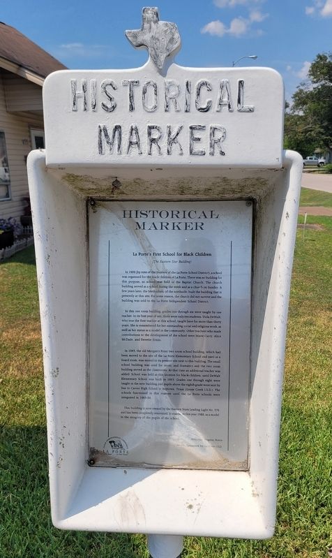 La Porte's First School for Black Children Marker. Click for full size. La Porte's First School for Black Children Marker image. Click for full size.