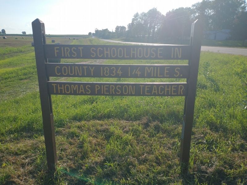 First Schoolhouse in County Marker image. Click for full size.