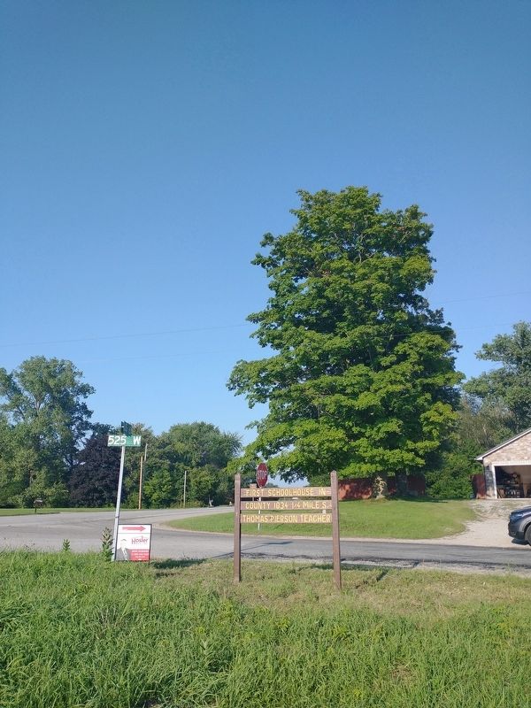 First Schoolhouse in County Marker image. Click for full size.