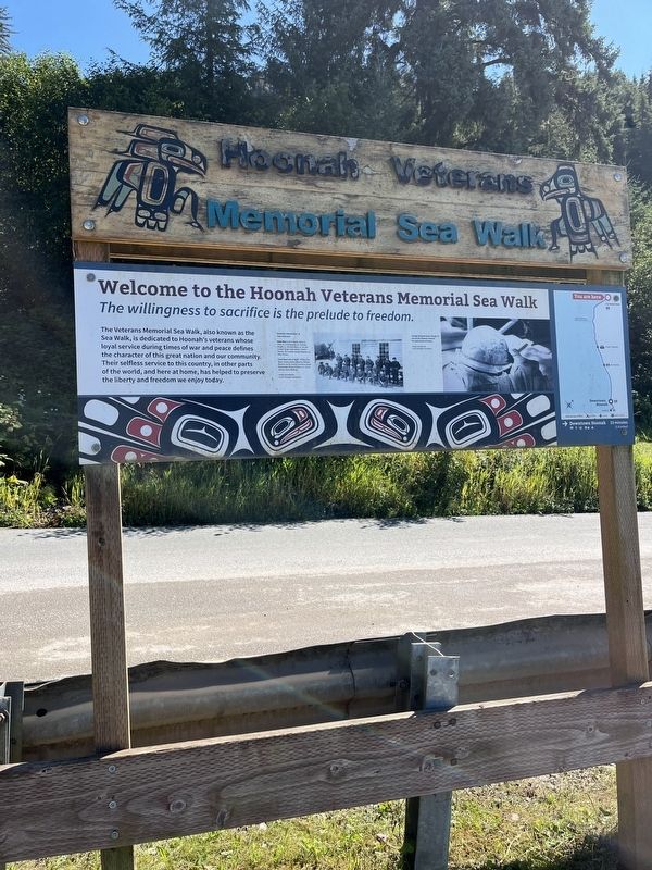 Welcome to the Hoonah Veterans Memorial. Click for full size. Welcome to the Hoonah Veterans Memorial image. Click for full size.