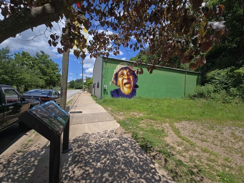 America's First Black Union Represents Ashevillians Marker looking north on Depot Street. Click for full size. America's First Black Union Represents Ashevillians Marker looking north on Depot Street image. Click for full size.