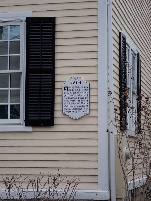 Home of Abel and Anna Baldwin Chittenden Marker. Click for full size. Home of Abel and Anna Baldwin Chittenden Marker image. Click for full size.