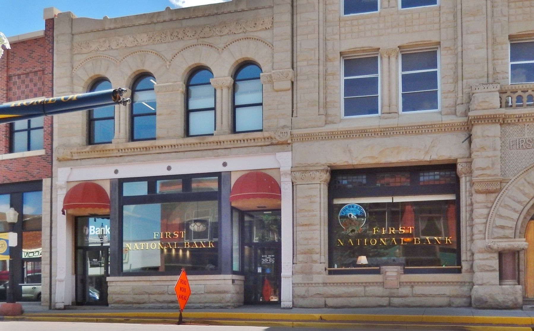 Former Plested Building (<i>left</i>). Click for full size. Former Plested Building (<i>left</i>) image. Click for full size.