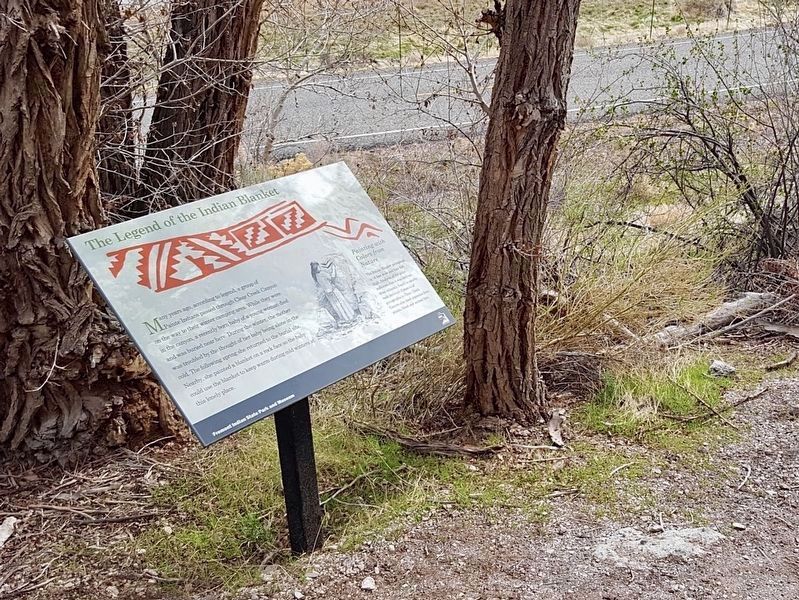 Legend of the Indian Blanket marker image. Click for full size.